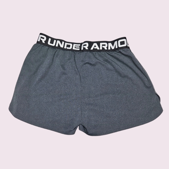 Under Armour Girls Athletic Shorts Gray Size Large - Picture 2 of 5